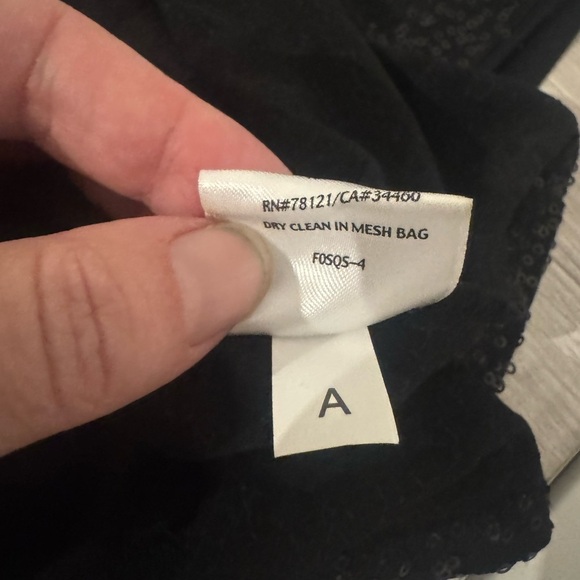 Eileen Fisher Silk All Over Sequin Mini Dress LBD Party NYE Festive Size Medium - Picture 8 of 10